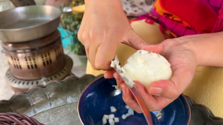 IRAN Village?Super Easy Vegeterian Food Called Eshkeneh | Rural Routine Life In Iran