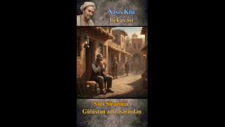 حکایت مرد خسیس برگرفته شده از گلستان سعدی شیرازی(آذری)